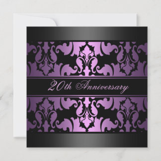 Convite de Aniversário de Casamento com Design Dam