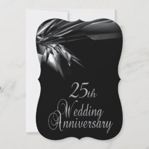 Convite de Aniversário de Casamento de 25 Anos Sof