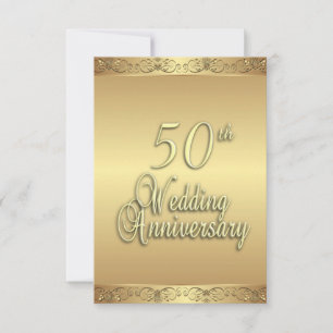 Convite de Aniversário de Casamento de 50 Anos