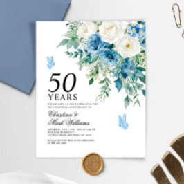Convite de Aniversário de Casamento de 50 Anos Bud
