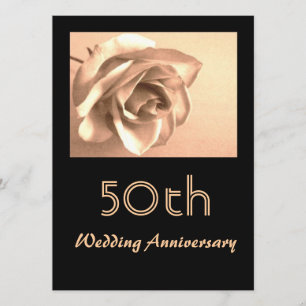 Convite de Aniversário de Casamento de 50 anos Ele