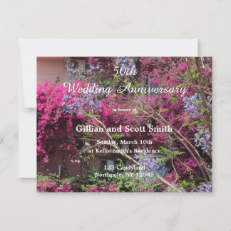 Convite de Aniversário de Casamento de 50 anos Ele