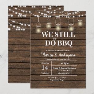 Convite de aniversário de casamento de 50 anos 'Nó