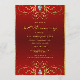 Convite de Aniversário de Casamento de 50 anos Ver