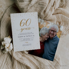 Convite de Aniversário de Casamento de 60 Anos - G