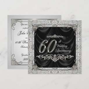 Convite de Aniversário de Casamento de Diamante
