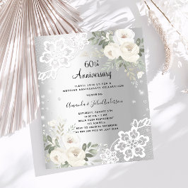 Convite de aniversário de casamento de diamante pr