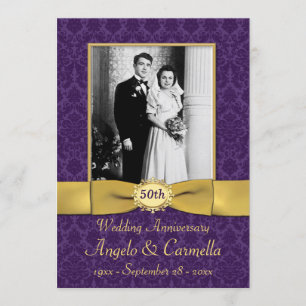 Convite de Aniversário de Casamento de Qualquer An
