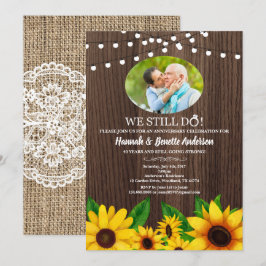 Convite de aniversário de casamento Imagem de gira