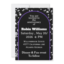 Convite de Aniversário de Casamento Personalizável