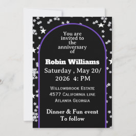 Convite de Aniversário de Casamento Personalizável