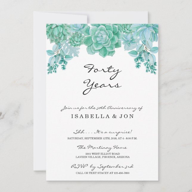 Convite de Aniversário de Casamento Sucelento Fest (Frente)