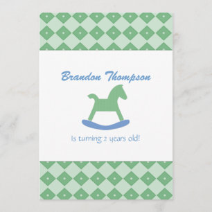 Convite de aniversário de Cavalo Fogueiro