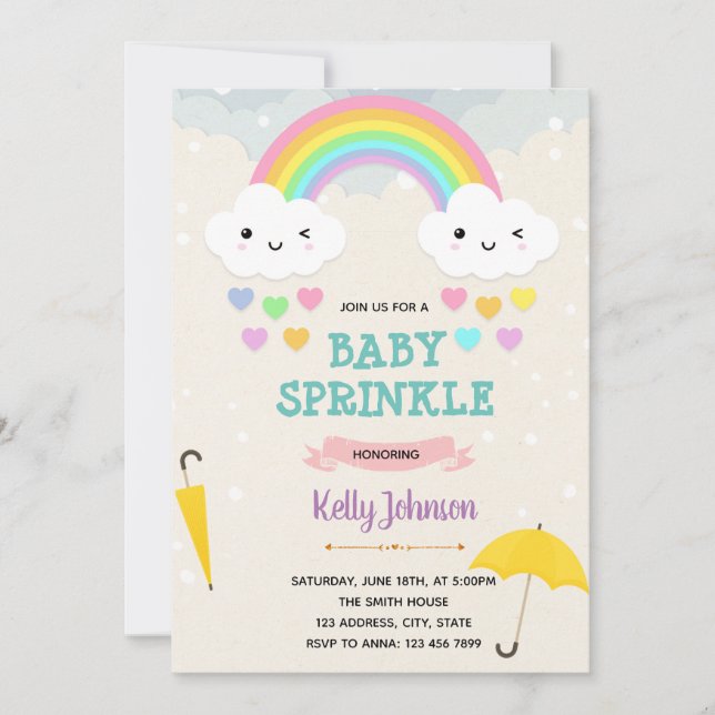 Convite de aniversário de chá (Frente)