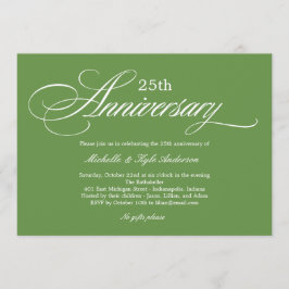 Convite de Aniversário de Charming Script - Verde
