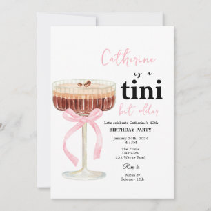 Convite de Aniversário de Cocktail de Café Arco Mo