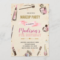 convite de aniversário de composição do glamour