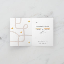 Convite de aniversário de construção