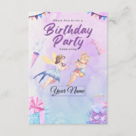 Convite de Aniversário de Conto de Fadas Mágico