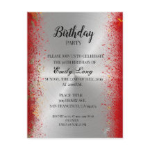 Convite de aniversário de crisântemo chinês elegan