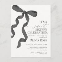 Convite de Aniversário de Dezesseis Anos Sweet Six
