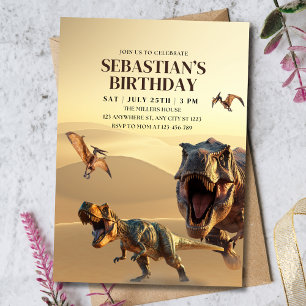 Convite de Aniversário de Dinossauro, Aniversário 