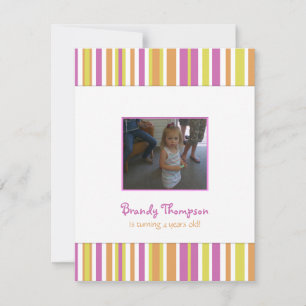 Convite de aniversário de distribuição de fruta