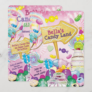 Convite de aniversário de Docinho da Terra do Can