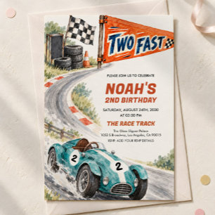 Convite de Aniversário de Dois Anos Rápido, 2º Ani