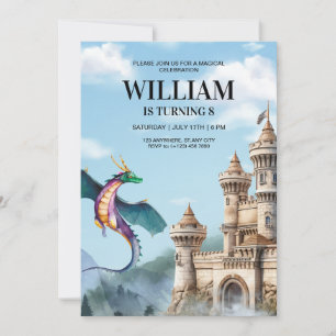 Convite de Aniversário de Dragão Festa de Aniversá