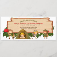 Convite de aniversário de escutas de campanha