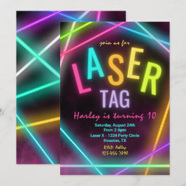 Convite de aniversário de etiqueta laser | Etiquet