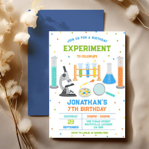 Convite de Aniversário de Experiência de Ciência L