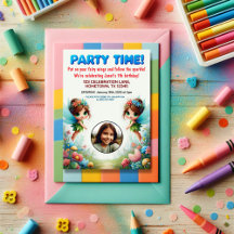 Convite de aniversário de Fada Encantada