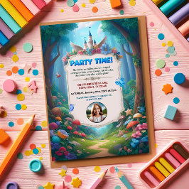 Convite de aniversário de Fairytale Forest
