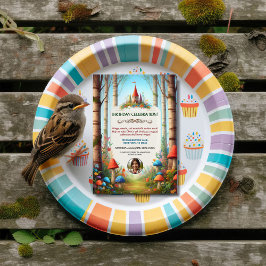 Convite de aniversário de Fairytale Forest