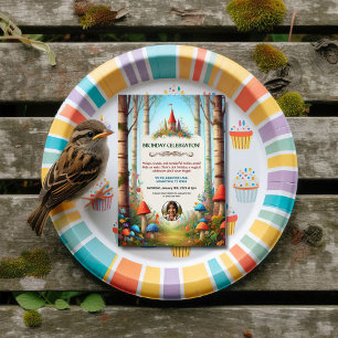 Convite de aniversário de Fairytale Forest