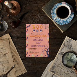 Convite de aniversário de fantasia de Spooky Hallo