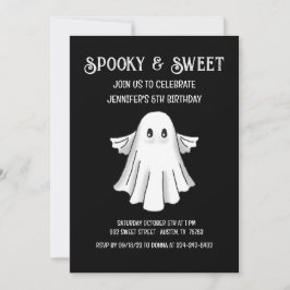 Convite de Aniversário de Fantasma Assustador