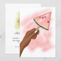 Convite de aniversário de Férias de Praia de Verão