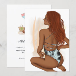 Convite de aniversário de Férias de Praia de Verão