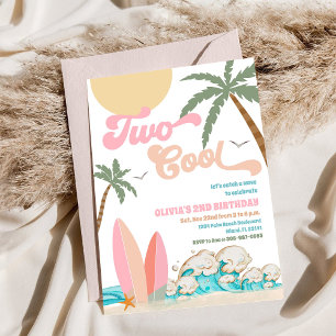 Convite de Aniversário de Festa de Surf na Praia