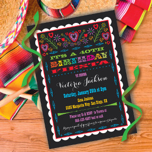 Convite de Aniversário de Festa Mexicana