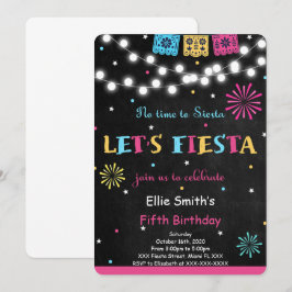 Convite de aniversário de Fiesta