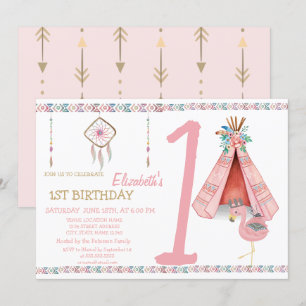 Convite de Aniversário de Flamingo,Capturador de S