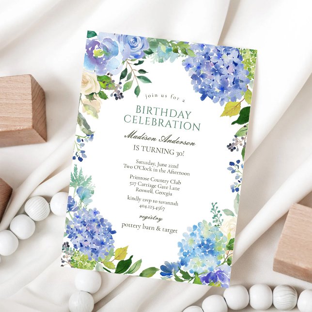 Convite de Aniversário de Flor Silvestre Floral Mo (Criador carregado)