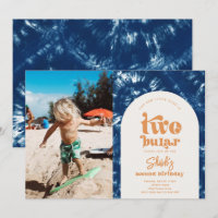 Convite de Aniversário de Foto Bular | Tie Dye