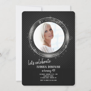 Convite de aniversário de Fotografias do Silver F