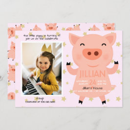 Convite de aniversário de Fotografias Pequenas