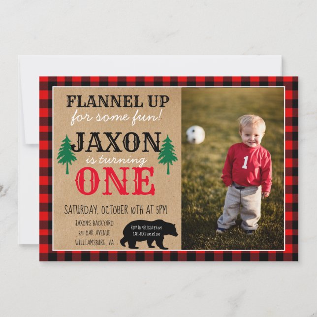 Convite de aniversário de Fotos do Feliz Camper Bo (Frente)